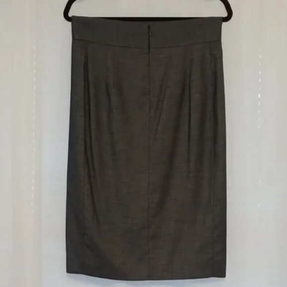 Antonio Melani Pencil Skirt Fully Lined with slit women's size 8 dark chambray - Picture 5 of 17